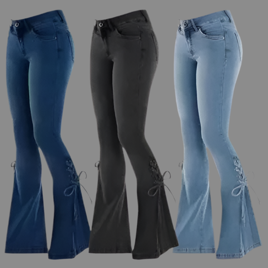 Woman’s High Waist Bell Bottom Jeans