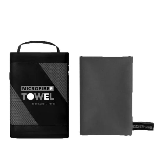 Quick-Drying Microfiber Sports Towel (Dark Grey)