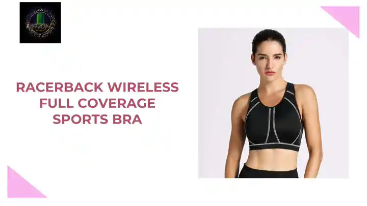 Racerback Wireless Full Coverage Sports Bra by@Outfy