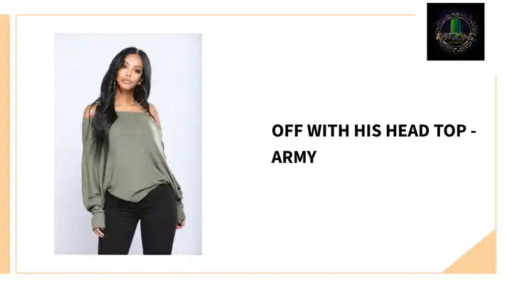 Off With His Head Top - Army by@Outfy